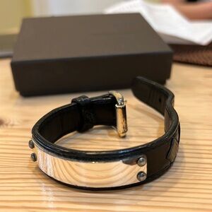 Authentic Bottega Veneta Crocodile Woven Bracelet
